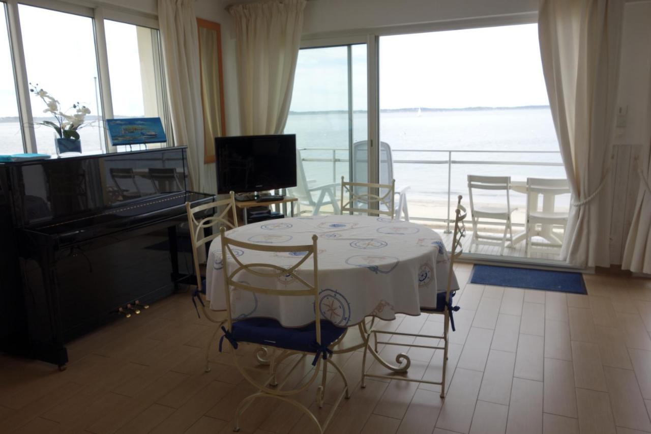 Appartement Arcachon Perreire Premiere Ligne Les Pieds Dans L Eau Vue Magnifique Sur Le Bassin Bagian luar foto