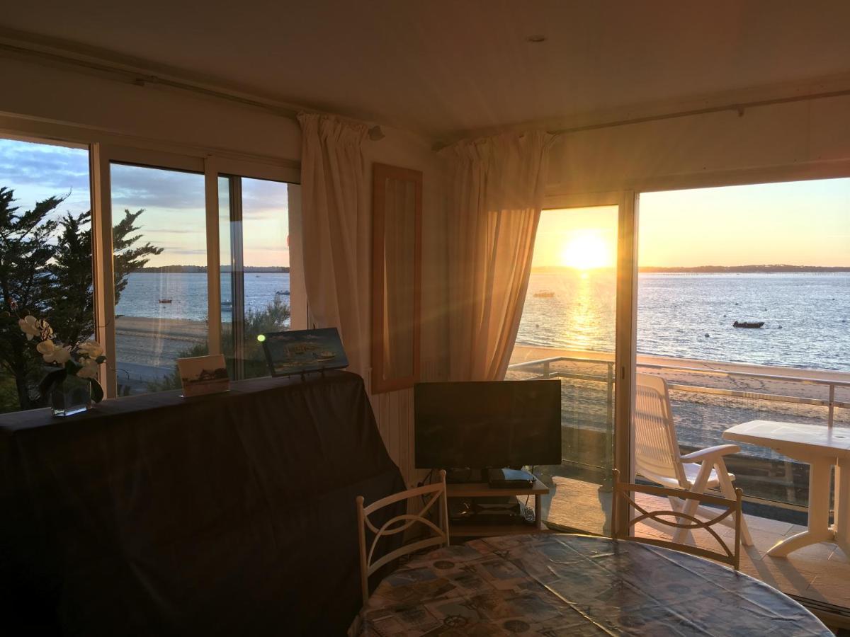 Appartement Arcachon Perreire Premiere Ligne Les Pieds Dans L Eau Vue Magnifique Sur Le Bassin Bagian luar foto